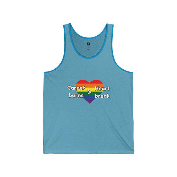 Pride Tank - Carpet Burns & Heartbreak Unisex Jersey