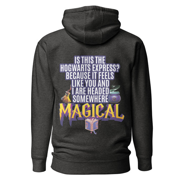 Is This the Hogwarts Express? Because It Feels Like You and I Are Headed Somewhere Magical. Unisex Hoodie