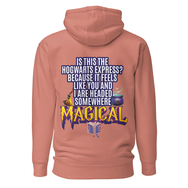 Is This the Hogwarts Express? Because It Feels Like You and I Are Headed Somewhere Magical. Unisex Hoodie