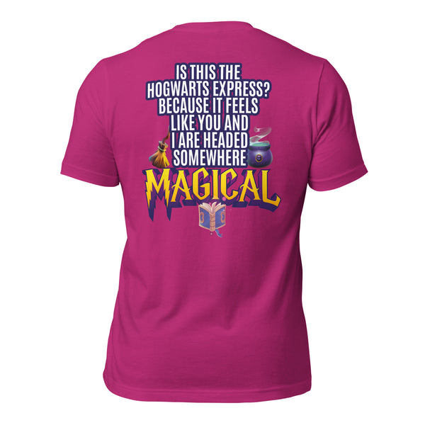 Is This the Hogwarts Express? Because It Feels Like You and I Are Headed Somewhere Magical Men's t-shirt