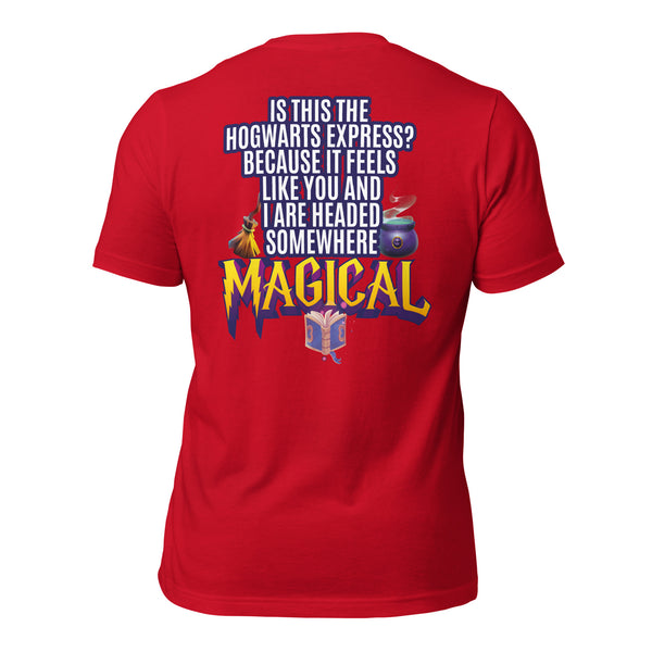 Is This the Hogwarts Express? Because It Feels Like You and I Are Headed Somewhere Magical Men's t-shirt